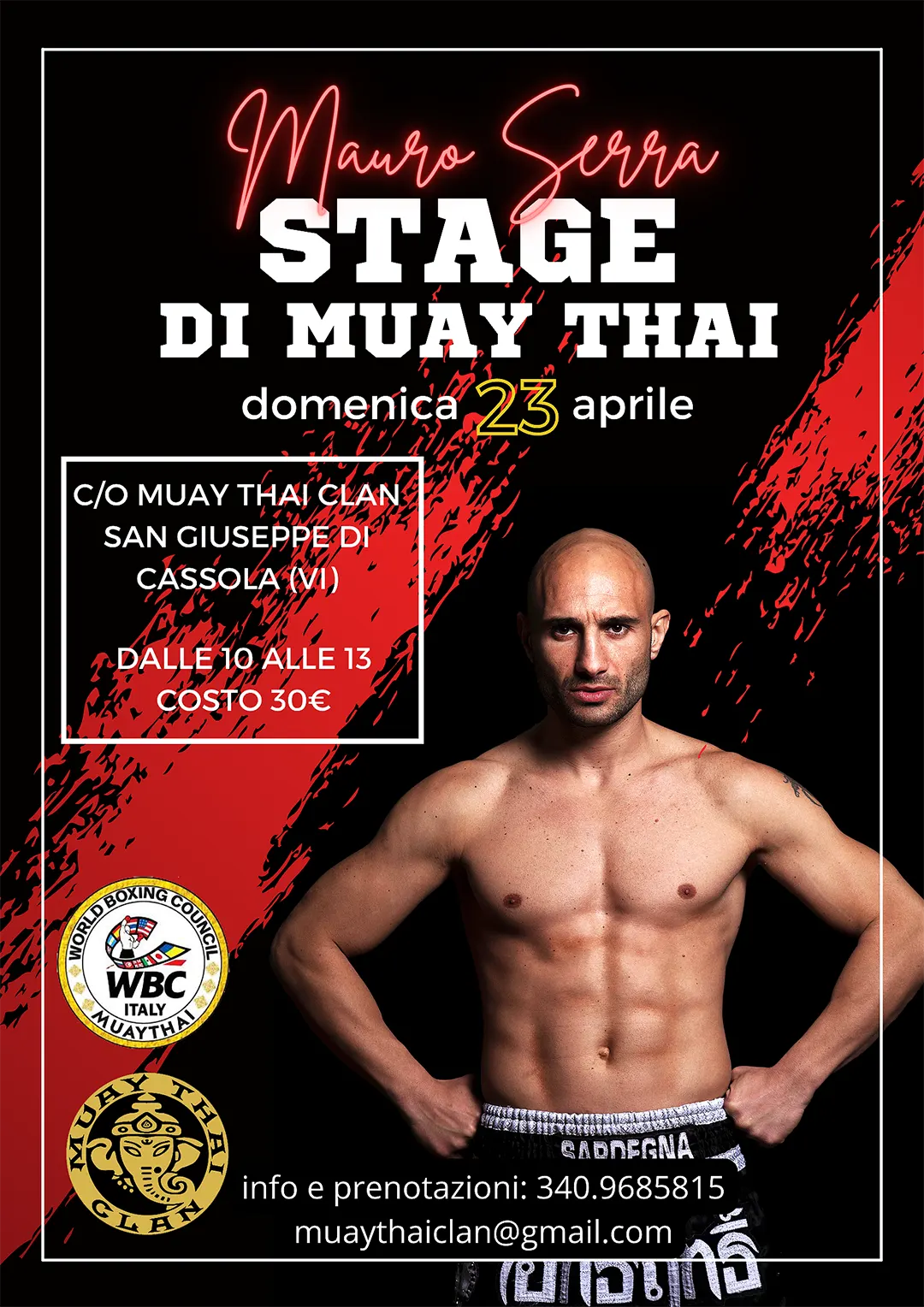 STAGE DI MUAY THAI con il campione Mauro Serra - News Muay Thai Clan