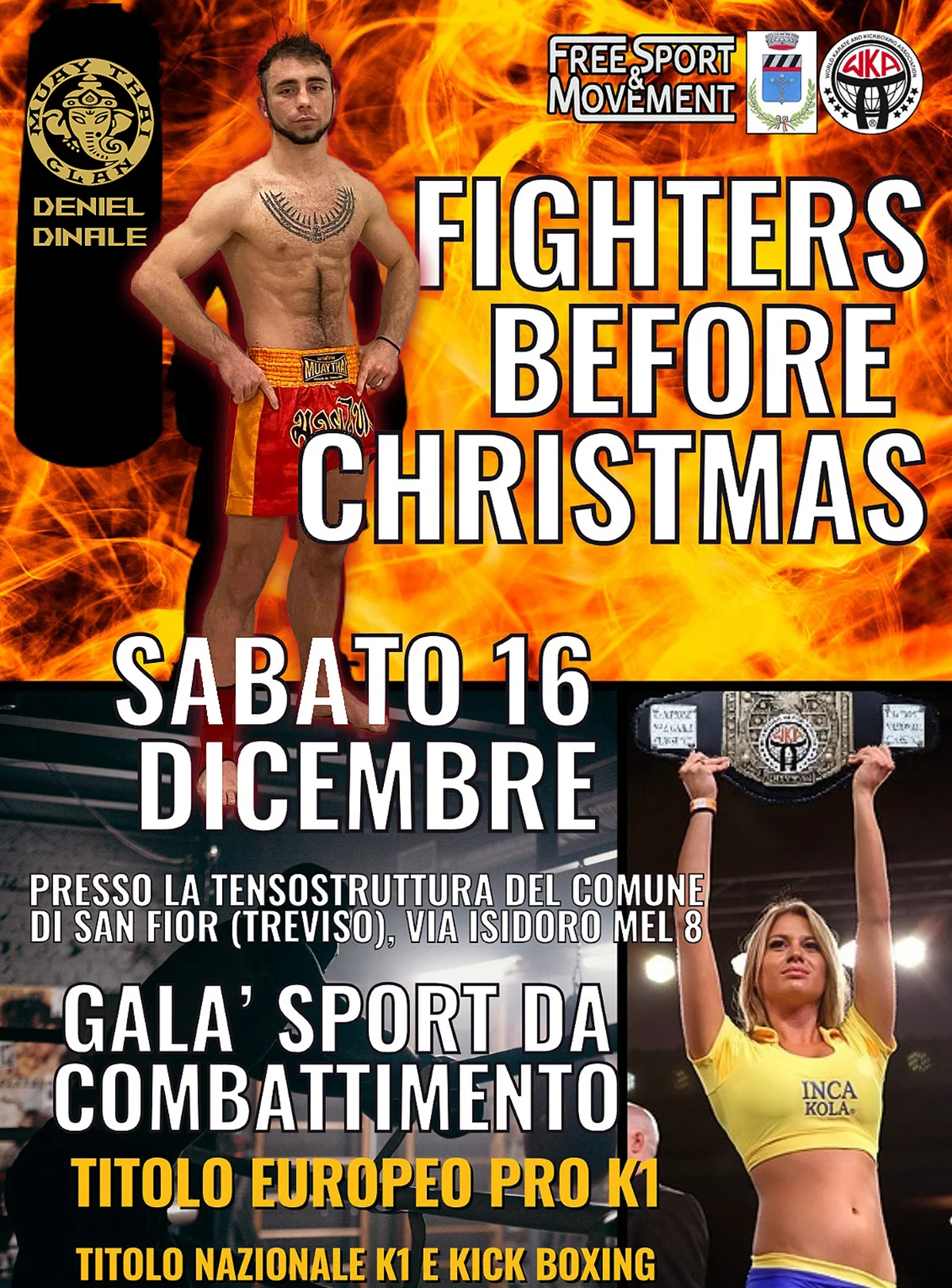 FIGHTERS BEFORE CHRISTMAS – Titolo italiano italiano -63,5 kg WKA